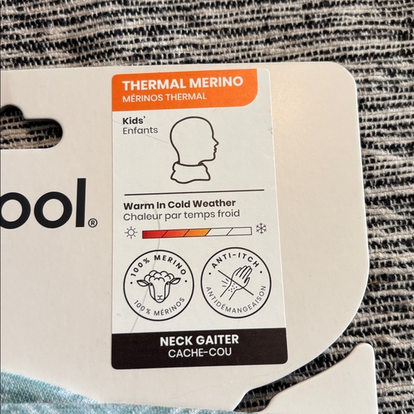 Smartwool Neck Gaiter Kids Merino Wool Thermal Pink Winter Snow Outdoor NWT - Picture 2 of 3